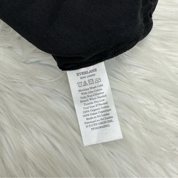 Everlane Women’s NWT Black‎ Organic Cotton The Bubble Tee S/C38 - Picture 7 of 10